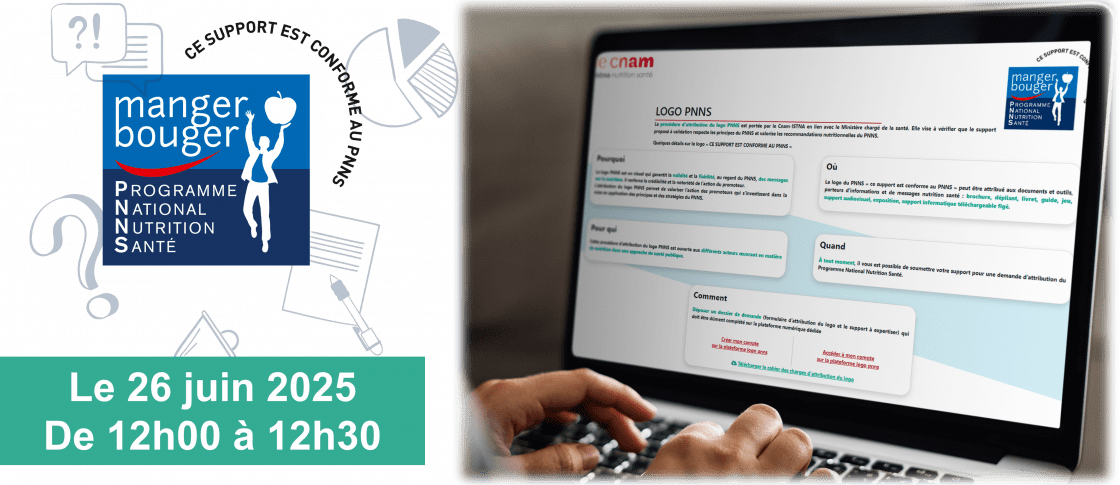 WEBINAIRE - PROCEDURE D'ATTRIBUTION DU LOGO PNNS
